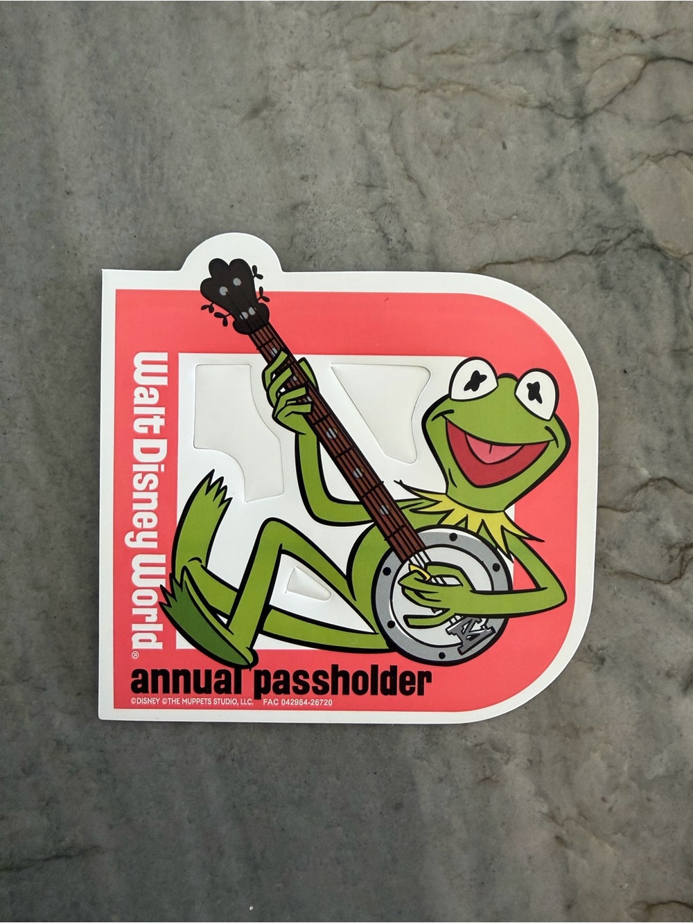 Walt Disney World Passholder Kermit the Frog Muppets Magnet
